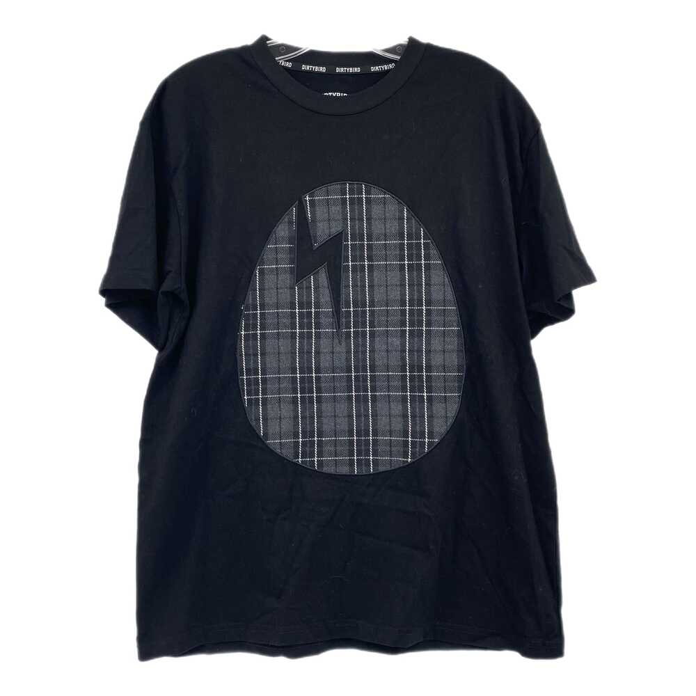 Dirtybird Black Plaid Accent Short Sleeve Tee | Men’s Size S